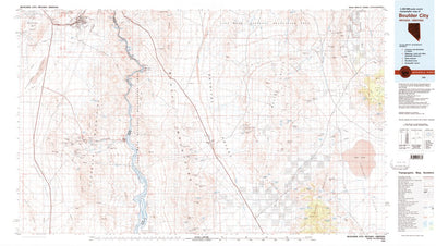 United States Geological Survey Boulder City, NV-AZ (1983, 100000-Scale) digital map