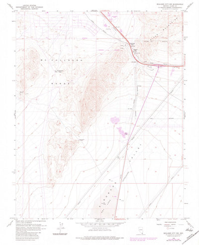 United States Geological Survey Boulder City NW, NV (1958, 24000-Scale) digital map