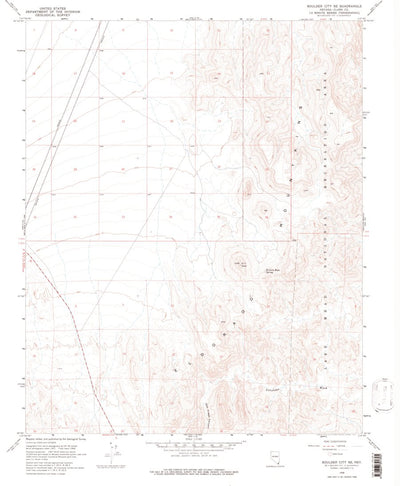 United States Geological Survey Boulder City SE, NV (1958, 24000-Scale) digital map