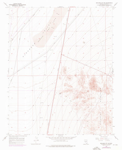United States Geological Survey Boulder City SW, NV (1958, 24000-Scale) digital map