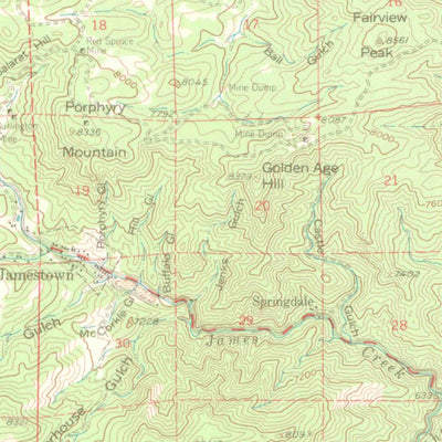 United States Geological Survey Boulder, CO (1957, 62500-Scale) digital map