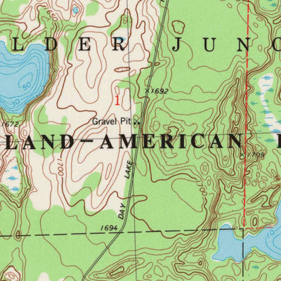 United States Geological Survey Boulder Junction, WI (1981, 24000-Scale) digital map