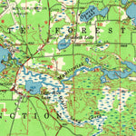 United States Geological Survey Boulder Junction, WI-MI (1955, 62500-Scale) digital map