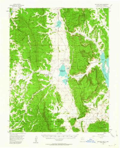 United States Geological Survey Boulder Lake, NM (1955, 62500-Scale) digital map