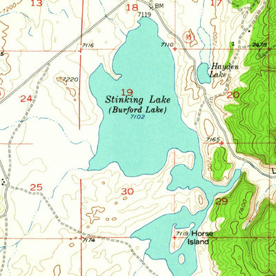 United States Geological Survey Boulder Lake, NM (1955, 62500-Scale) digital map