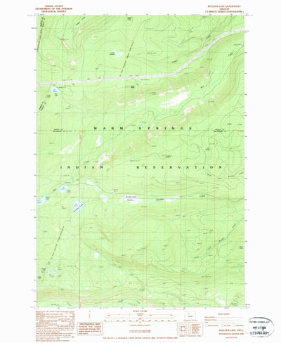United States Geological Survey Boulder Lake, OR (1988, 24000-Scale) digital map