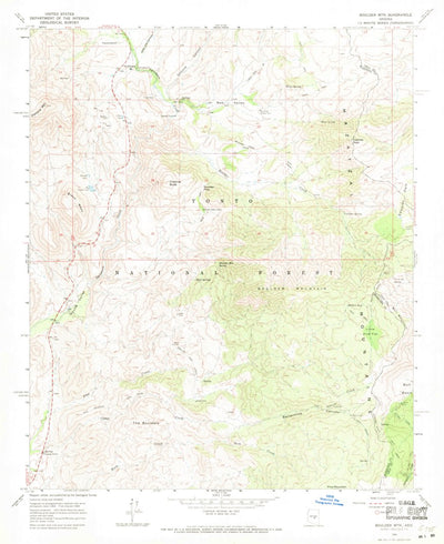 United States Geological Survey Boulder Mountain, AZ (1964, 24000-Scale) digital map