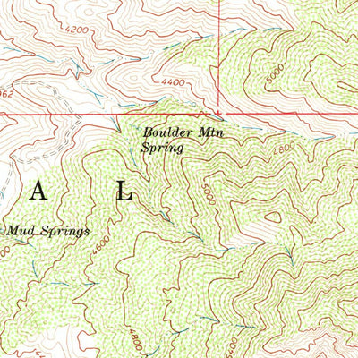 United States Geological Survey Boulder Mountain, AZ (1964, 24000-Scale) digital map