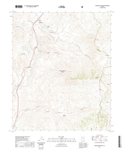 United States Geological Survey Boulder Mountain, AZ (2021, 24000-Scale) digital map