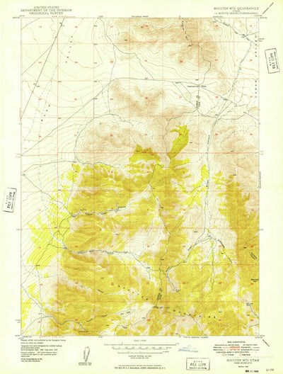 United States Geological Survey Boulder Mountain, UT (1949, 24000-Scale) digital map