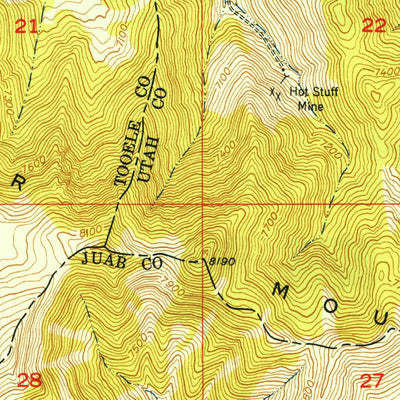 United States Geological Survey Boulder Mountain, UT (1949, 24000-Scale) digital map