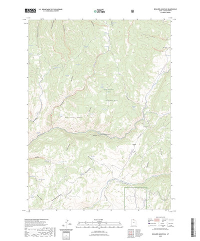 United States Geological Survey Boulder Mountain, UT (2023, 24000-Scale) digital map
