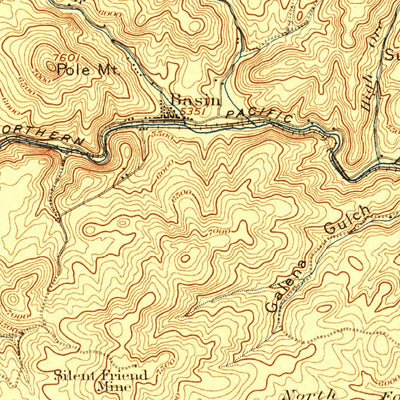 United States Geological Survey Boulder, MT (1899, 125000-Scale) digital map