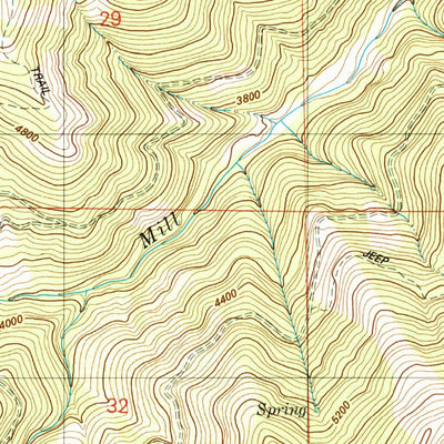 United States Geological Survey Boulder Peak, CA (1981, 24000-Scale) digital map