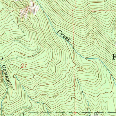 United States Geological Survey Boulder Peak, MT (1991, 24000-Scale) digital map