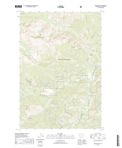 United States Geological Survey Boulder Peak, MT (2020, 24000-Scale) digital map