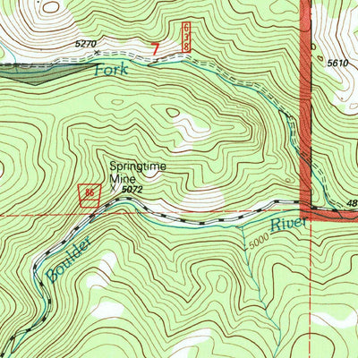 United States Geological Survey Boulder West, MT (1996, 24000-Scale) digital map