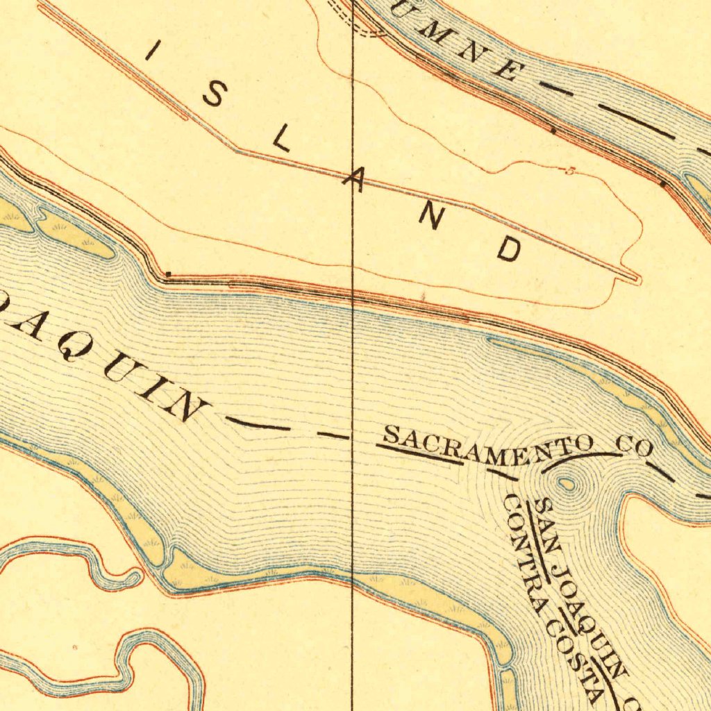 Bouldin Island, CA (1910, 31680-Scale) Map by United States Geological ...