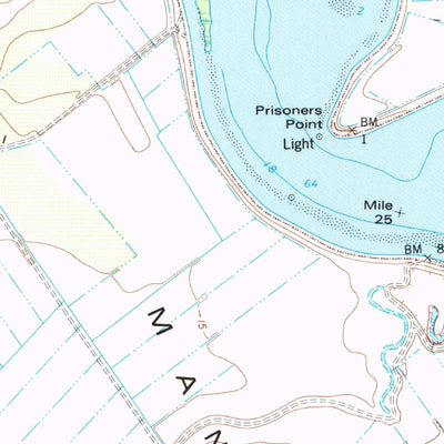 United States Geological Survey Bouldin Island, CA (1978, 24000-Scale) digital map