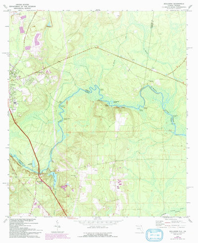 United States Geological Survey Boulogne, FL-GA (1970, 24000-Scale) digital map