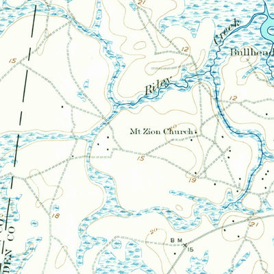 United States Geological Survey Boulogne, GA-FL (1917, 62500-Scale) digital map