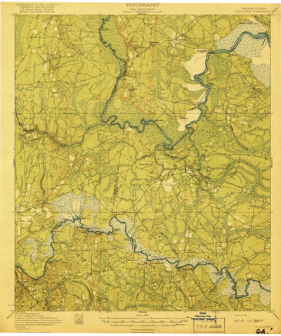 United States Geological Survey Boulogne, GA-FL (1919, 62500-Scale) digital map