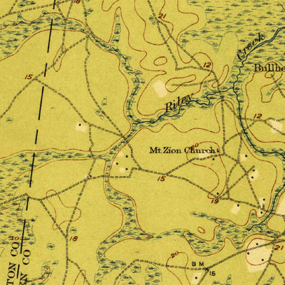 United States Geological Survey Boulogne, GA-FL (1919, 62500-Scale) digital map