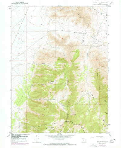 United States Geological Survey Boulter Peak, UT (1947, 24000-Scale) digital map