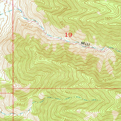 United States Geological Survey Boulter Peak, UT (1947, 24000-Scale) digital map