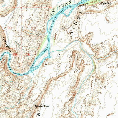 United States Geological Survey Boundary Butte, UT (1962, 62500-Scale) digital map