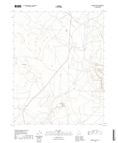 United States Geological Survey Boundary Butte, UT (2023, 24000-Scale) digital map