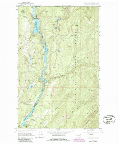 United States Geological Survey Boundary Dam, WA (1967, 24000-Scale) digital map