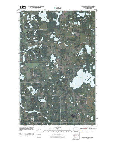 United States Geological Survey Boundary Lake, ND (2011, 24000-Scale) digital map