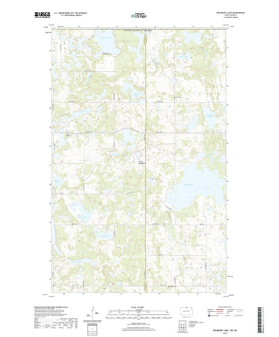 United States Geological Survey Boundary Lake, ND (2020, 24000-Scale) digital map