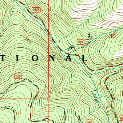 United States Geological Survey Boundary Mountain, WA (1992, 24000-Scale) digital map