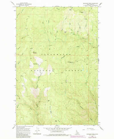 United States Geological Survey Boundary Peak, ID (1966, 24000-Scale) digital map