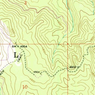 United States Geological Survey Boundary Peak, ID (1966, 24000-Scale) digital map