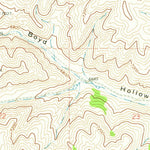 United States Geological Survey Boundary Ridge, ID-WY-UT (1970, 24000-Scale) digital map
