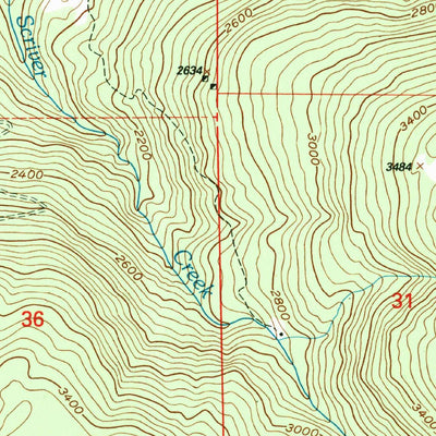 United States Geological Survey Boundary, WA (1992, 24000-Scale) digital map