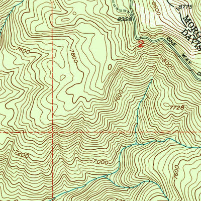 United States Geological Survey Bountiful Peak, UT (1952, 24000-Scale) digital map