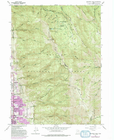 United States Geological Survey Bountiful Peak, UT (1952, 24000-Scale) digital map