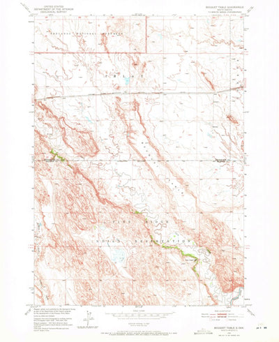 United States Geological Survey Bouquet Table, SD (1950, 24000-Scale) digital map