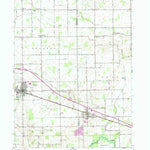 United States Geological Survey Bourbon, IN (1958, 24000-Scale) digital map