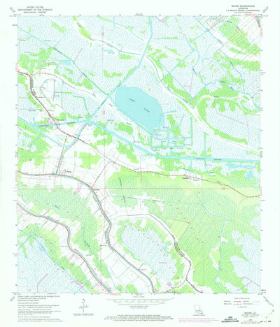 United States Geological Survey Bourg, LA (1963, 24000-Scale) digital map