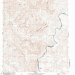 United States Geological Survey Bourland Canyon, TX (1983, 24000-Scale) digital map