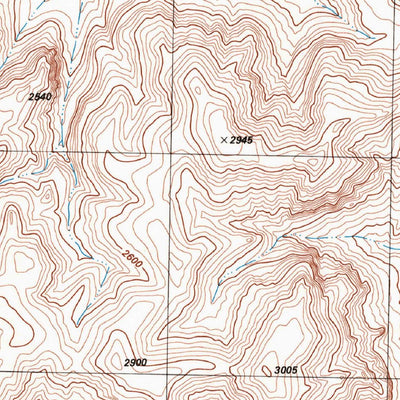 United States Geological Survey Bourland Canyon, TX (1983, 24000-Scale) digital map
