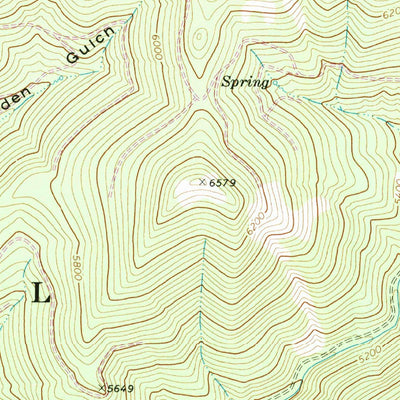 United States Geological Survey Bourne, OR (1972, 24000-Scale) digital map