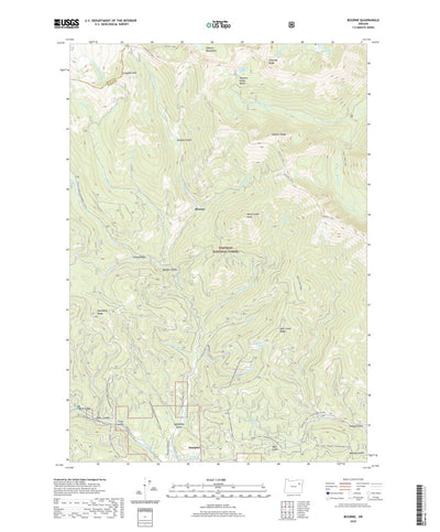 United States Geological Survey Bourne, OR (2020, 24000-Scale) digital map