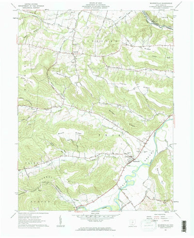 United States Geological Survey Bourneville, OH (1961, 24000-Scale) digital map