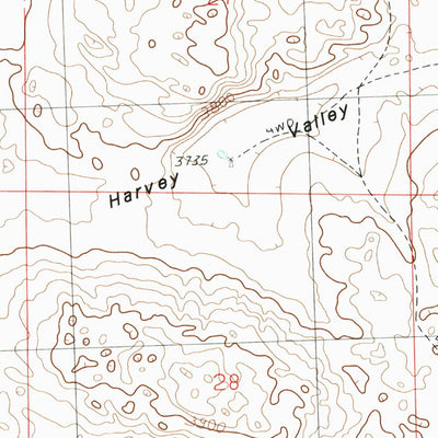 United States Geological Survey Bourquim Hill, NE (1986, 24000-Scale) digital map